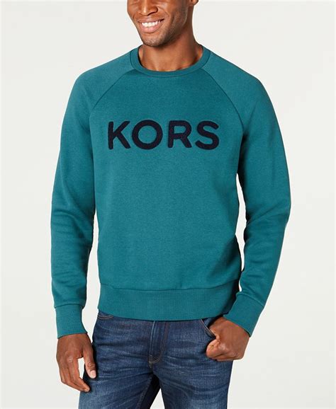 michael kors crew neck logo sweatshirt black|Michael Kors Sweatshirts for Men .